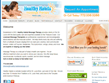 Tablet Screenshot of healthyhabitsmassage.com